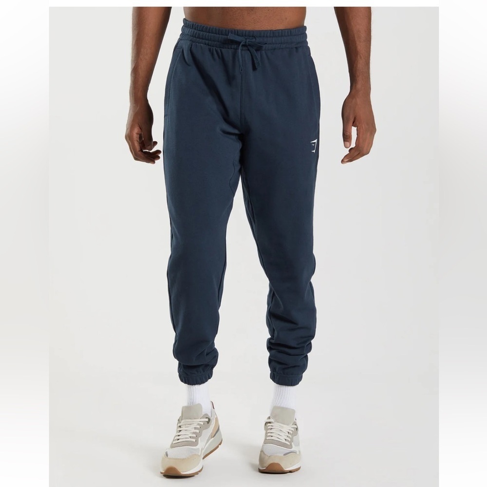Gymshark Mens Essential Joggers - Navy size med
